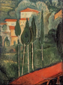 アメデオ・モディリアーニ Painting - 風景 南フランス 1919年 アメデオ・モディリアーニ